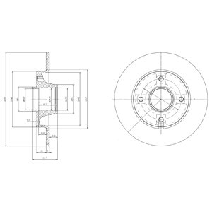 Tarcza hamulcowa DELPHI BG9022RSC