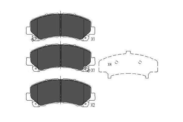 Klocki hamulcowe KAVO PARTS KBP-3515