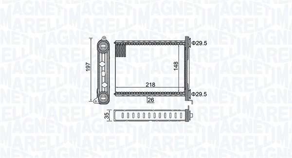 Nagrzewnica MAGNETI MARELLI 350218464000
