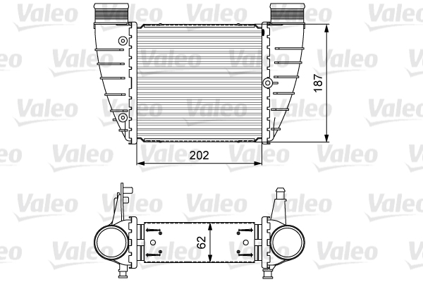 Chłodnica powietrza intercooler VALEO 818325