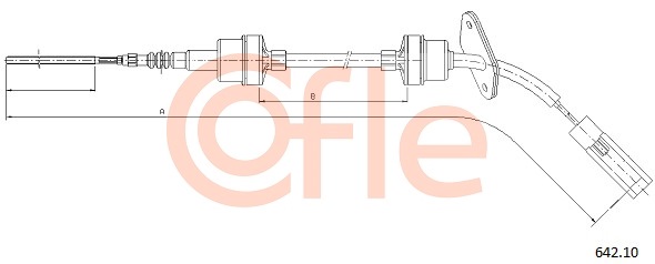 Cięgno sterowania sprzęgłem COFLE 92.642.10