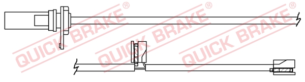 Czujnik zużycia klocków QUICK BRAKE WS 0384 A