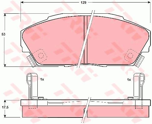 Klocki hamulcowe TRW GDB3034