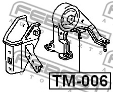 Poduszka silnika FEBEST TM-006
