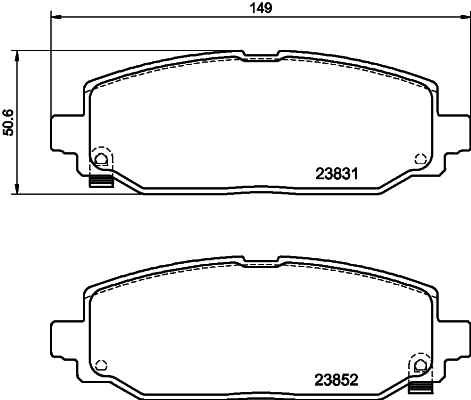 Klocki hamulcowe HELLA 8DB 355 040-021