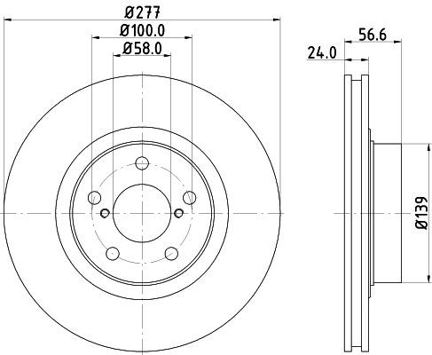 Tarcza hamulcowa HELLA 8DD 355 129-421
