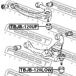 Zestaw naprawczy przegubu FEBEST TBJB-120LOW