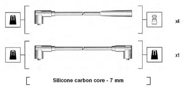 Przewody zapłonowe MAGNETI MARELLI 941275010837