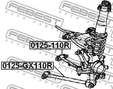 Wahacz zawieszenia koła FEBEST 0125-110R