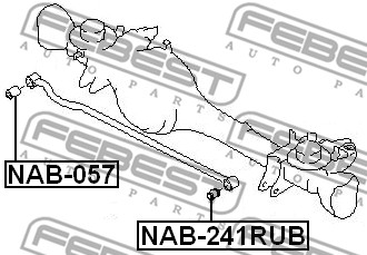 Tuleja wahacza FEBEST NAB-241RUB