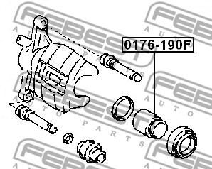 Tłoczek zacisku hamulcowego FEBEST 0176-AE190F
