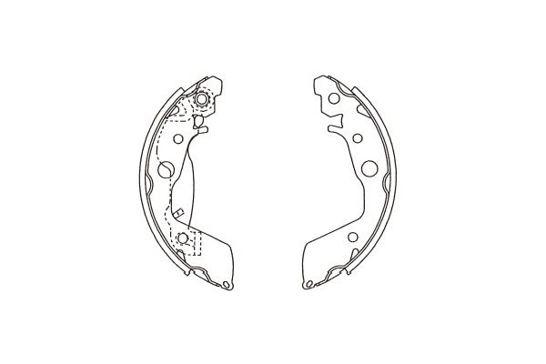 Zestaw szczęk hamulcowych KAVO PARTS KBS-6425