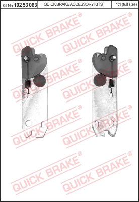 Regulacja szczęk hamulcowych QUICK BRAKE 102 53 063