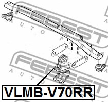 Poduszka silnika FEBEST VLMB-V70RR