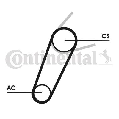 Zestaw paska osprzętu CONTINENTAL CTAM 5PK711 ELAST T1