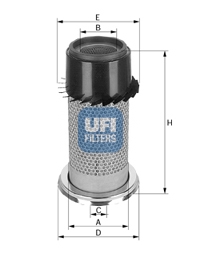 Filtr powietrza UFI 27.292.00