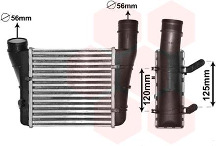 Chłodnica powietrza intercooler VAN WEZEL 03004221