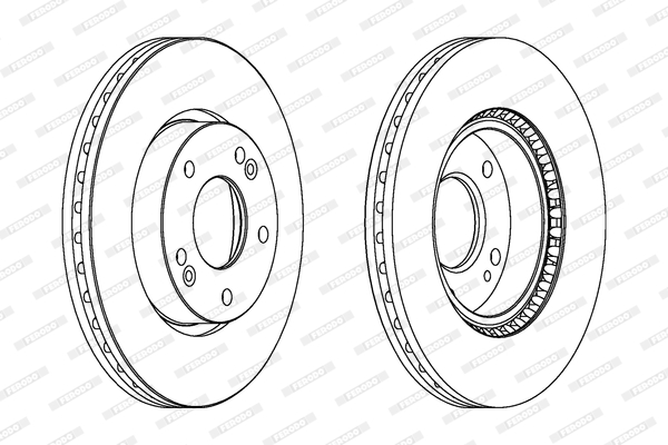 Tarcza hamulcowa FERODO DDF1619C