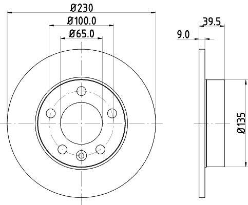 Tarcza hamulcowa HELLA 8DD 355 105-411