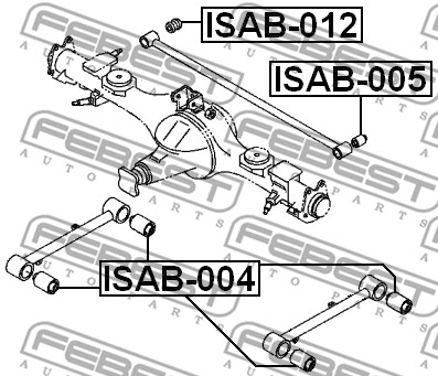 Tuleja wahacza FEBEST ISAB-005