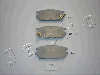 Klocki hamulcowe JAPKO 51510