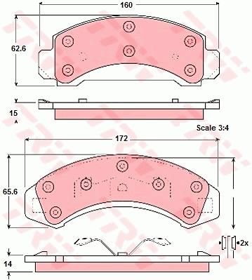 Klocki hamulcowe TRW GDB4013