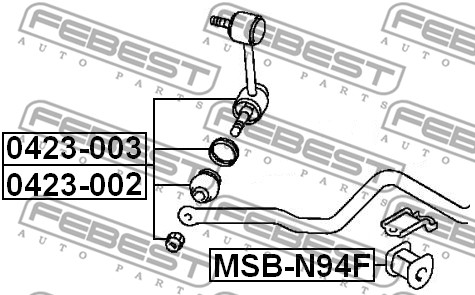 Łącznik stabilizatora FEBEST 0423-003