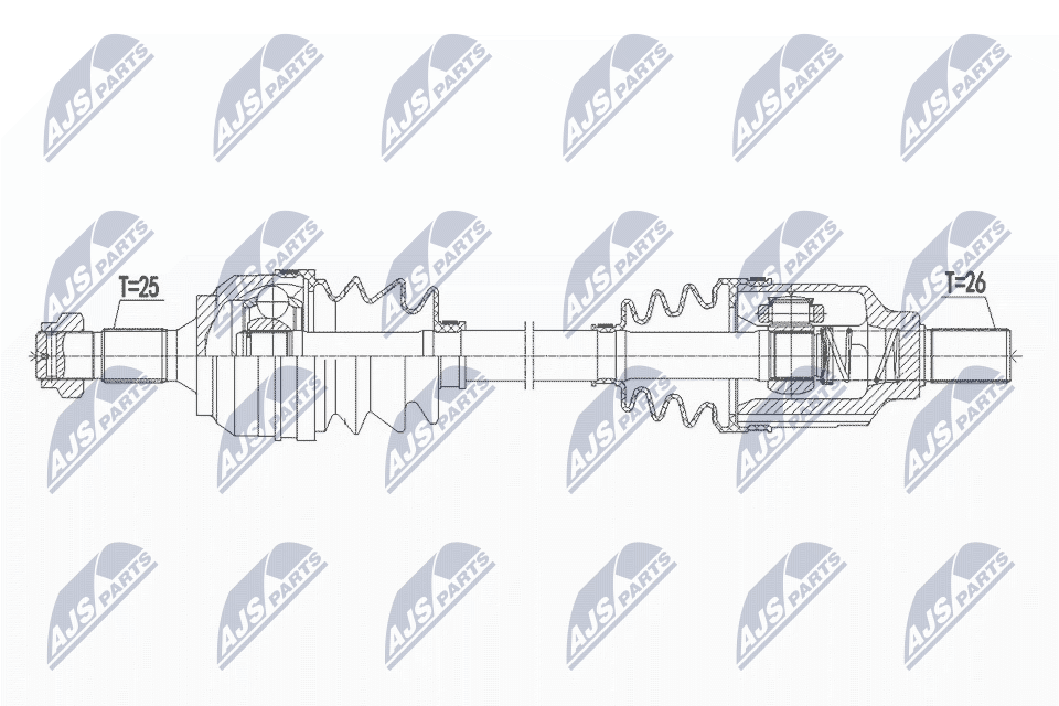 Filtr sadzy / filtr cząstek stałych, układ wydechowy NTY DPF-ME-012