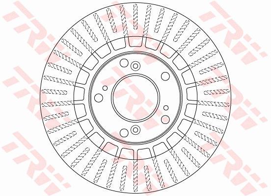 Tarcza hamulcowa TRW DF6493
