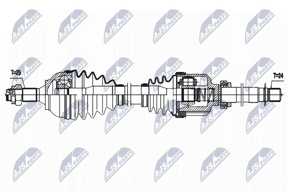 Wał napędowy NTY NPW-PE-087