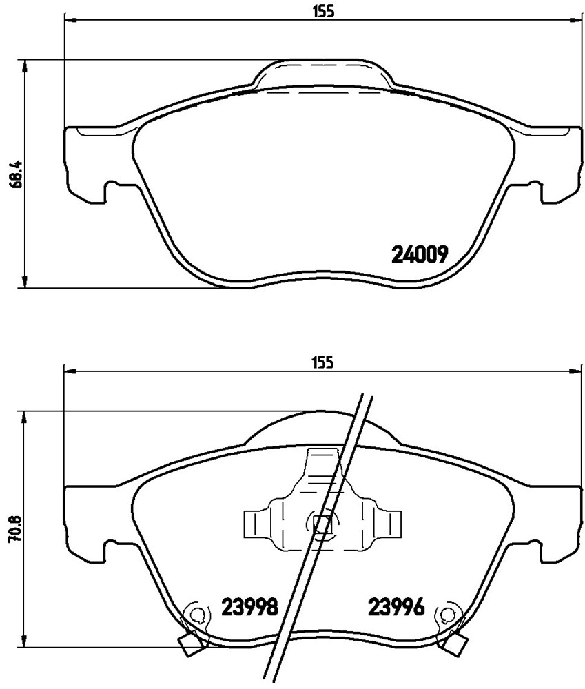 Klocki hamulcowe BREMBO P 83 043