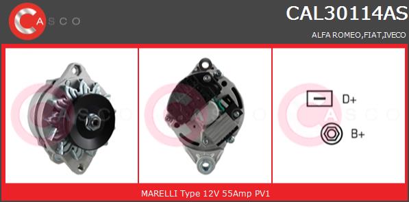 Alternator CASCO CAL30114AS