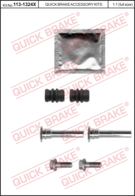Zestaw tulei prowadzących zacisk hamulca QUICK BRAKE 113-1324X