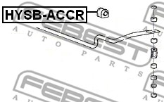 Guma stabilizatora FEBEST HYSB-ACCR