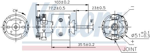 Silnik elektryczny dmuchawy NISSENS 87097