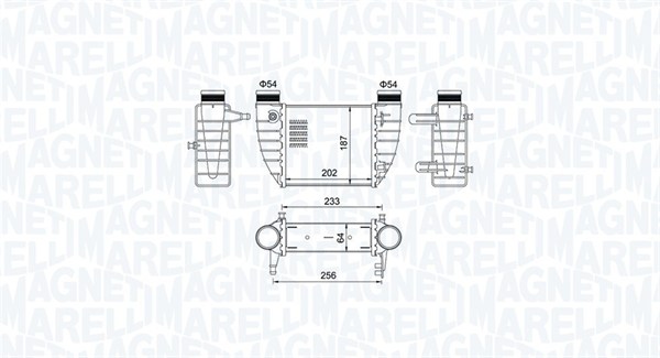 Chłodnica powietrza intercooler MAGNETI MARELLI 351319204850