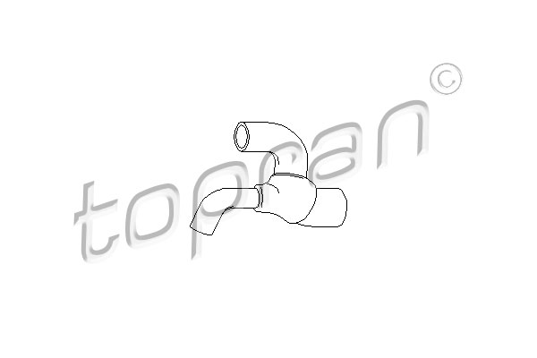 Przewód układu chłodzenia TOPRAN 206 658