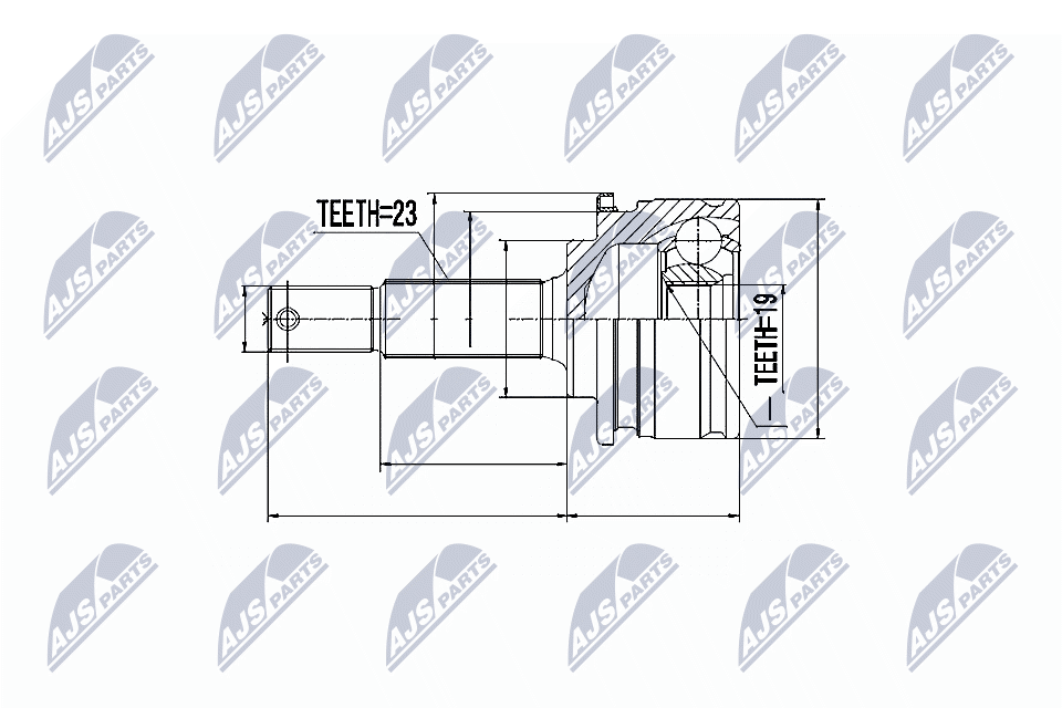 Zestaw przegubu, wał napędowy NTY NPZ-NS-036