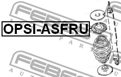 Sprężyna talerzowa FEBEST OPSI-ASFRU