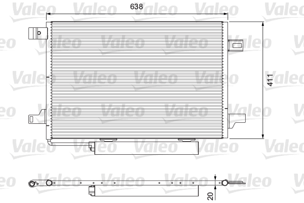 Skraplacz klimatyzacji VALEO 814249