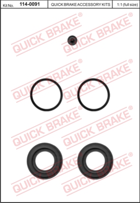 Zestaw naprawczy zacisku hamulcowego QUICK BRAKE 114-0091