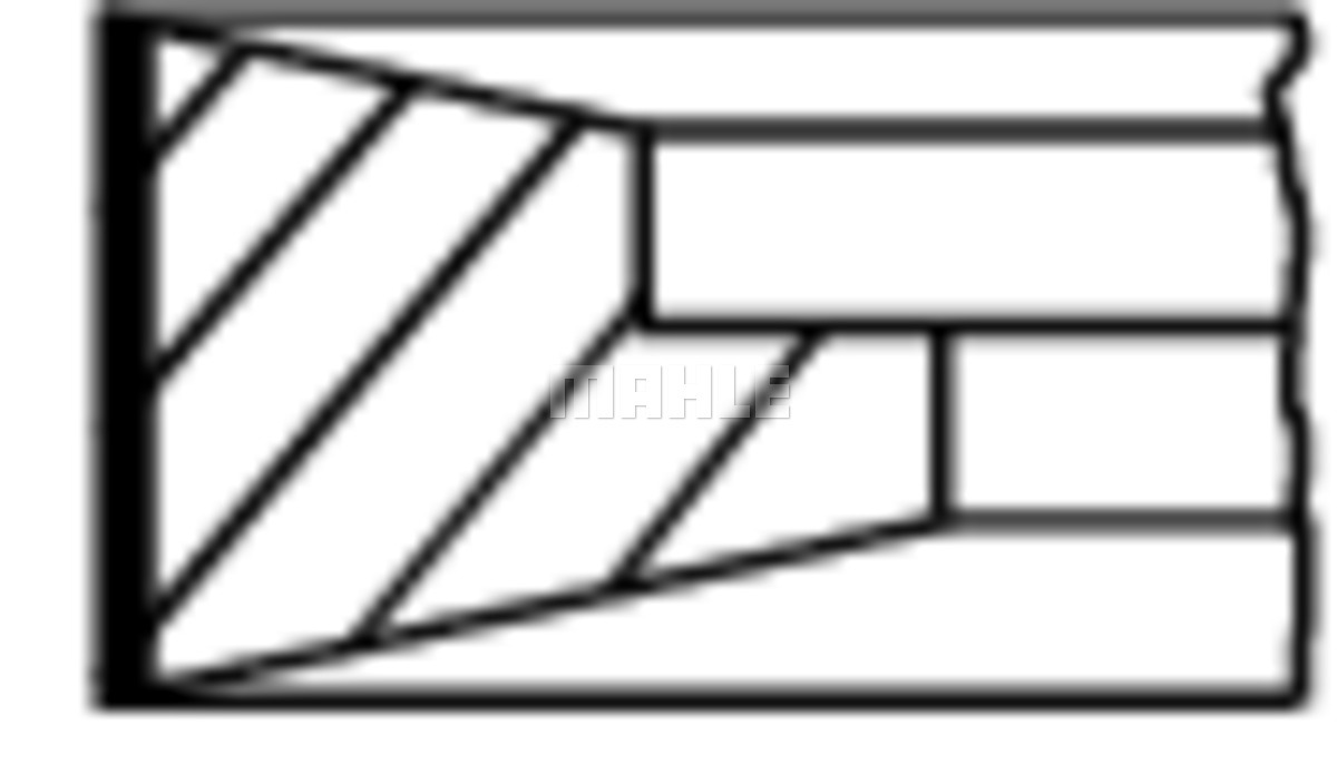 Pierścienie tłokowe MAHLE 001 RS 11118 0N1