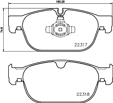Klocki hamulcowe HELLA 8DB 355 024-801