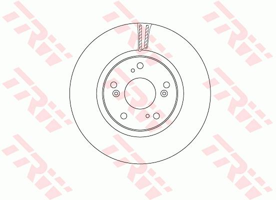 Tarcza hamulcowa TRW DF6689