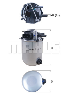 Filtr paliwa KNECHT KL 909