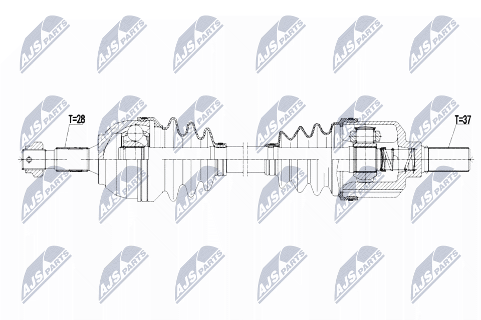 Filtr sadzy / filtr cząstek stałych, układ wydechowy NTY DPF-ME-012