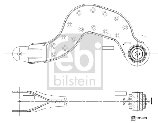 Wahacz, zawieszenie koła FEBI BILSTEIN 185909