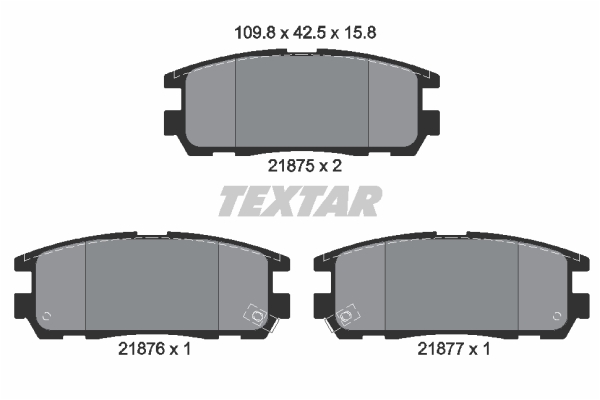 Klocki hamulcowe TEXTAR 2187501