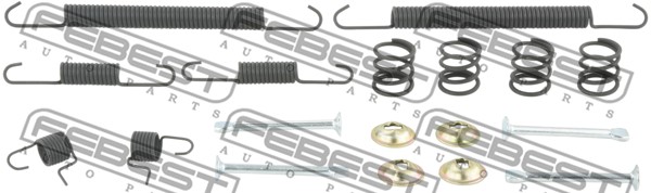 Zestaw montażowy szczęk hamulcowych FEBEST 0204-B10RSR-KIT