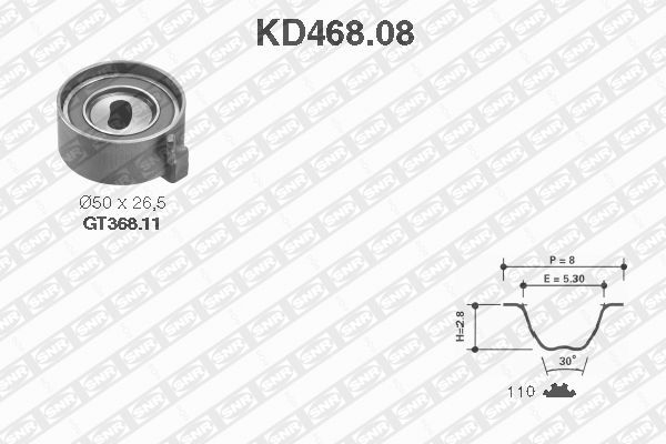 Zestaw paska rozrządu SNR KD468.08
